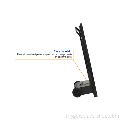 écran lcd 43 pouces écran de signalisation lcd batterie 10h